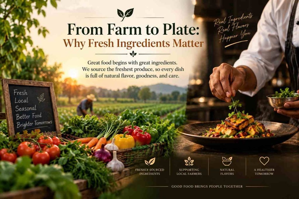 From Farm to Plate: Why Fresh Ingredients Matter Fresh ingredients in Indian cooking at RAASARA
